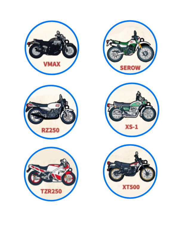 YAMAHA Motor - Motorcycle Lover Keychain: The Legends Edition - Gashapon Capsule Toy (Single Blind Capsule) from Capsule Toys by Toys Cabin